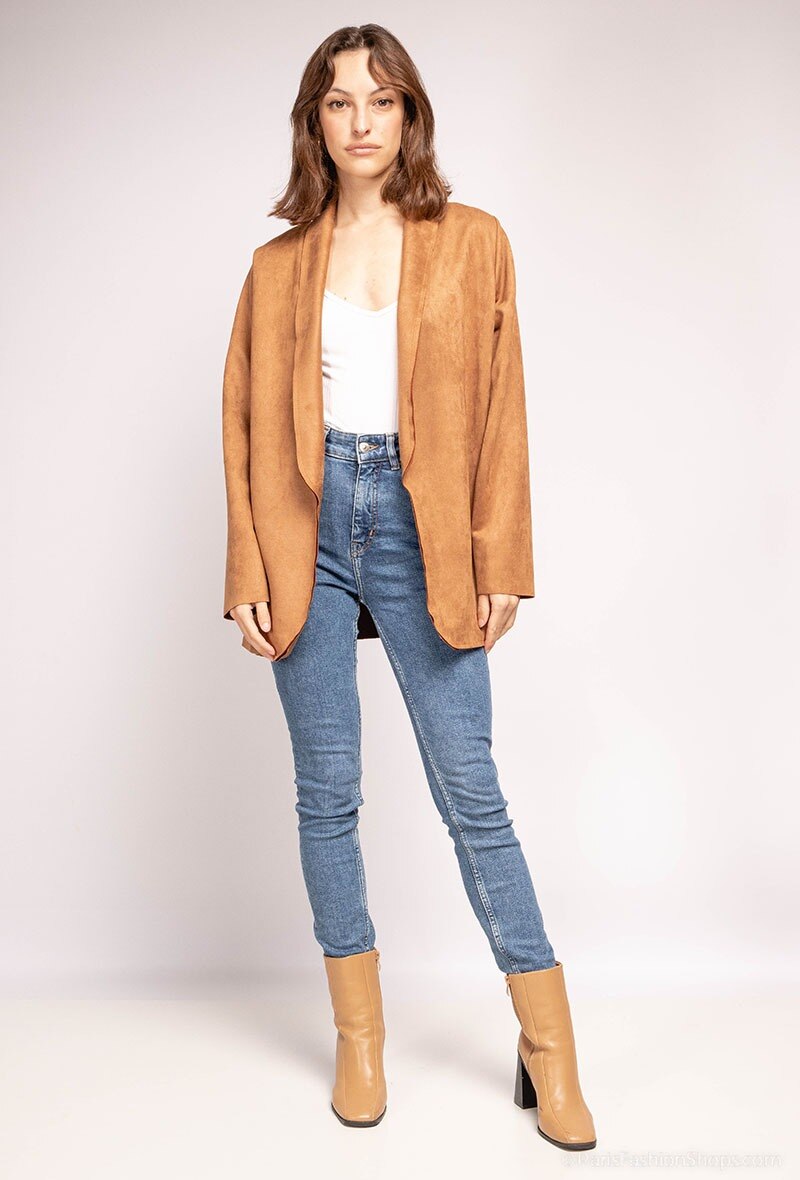 Wholesaler I'Mod - Short suede effect jacket