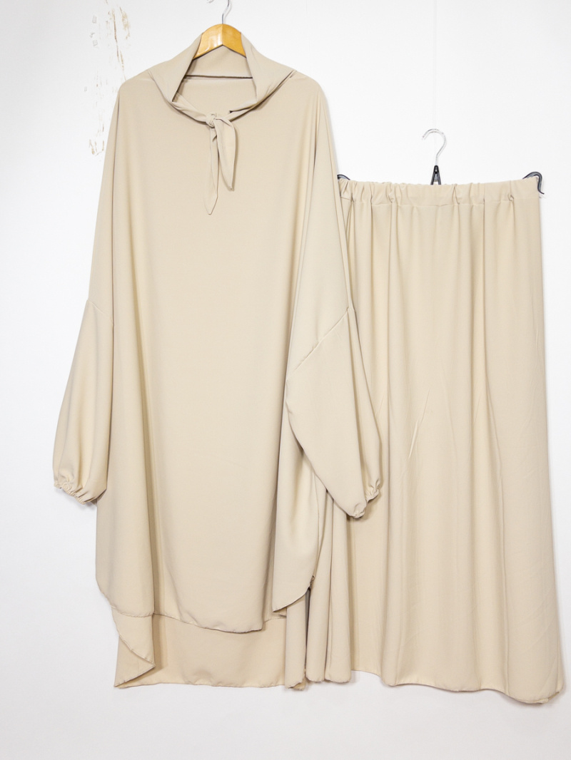 Grossiste IDEAL OUTFIT - Jilbeb ensemble avec jupe en soie de Médine