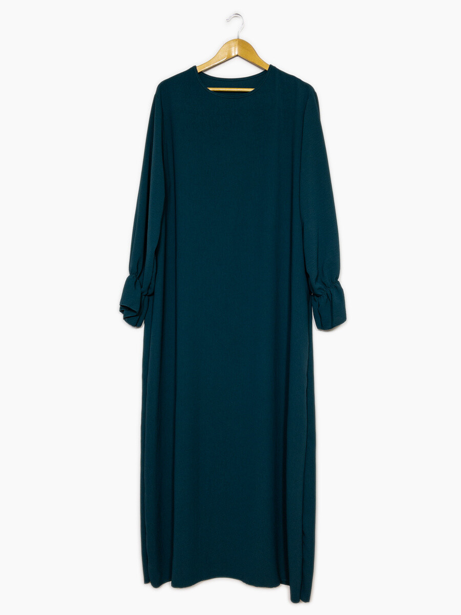 Grossiste IDEAL OUTFIT - Abaya longue en jazz avec manches volants