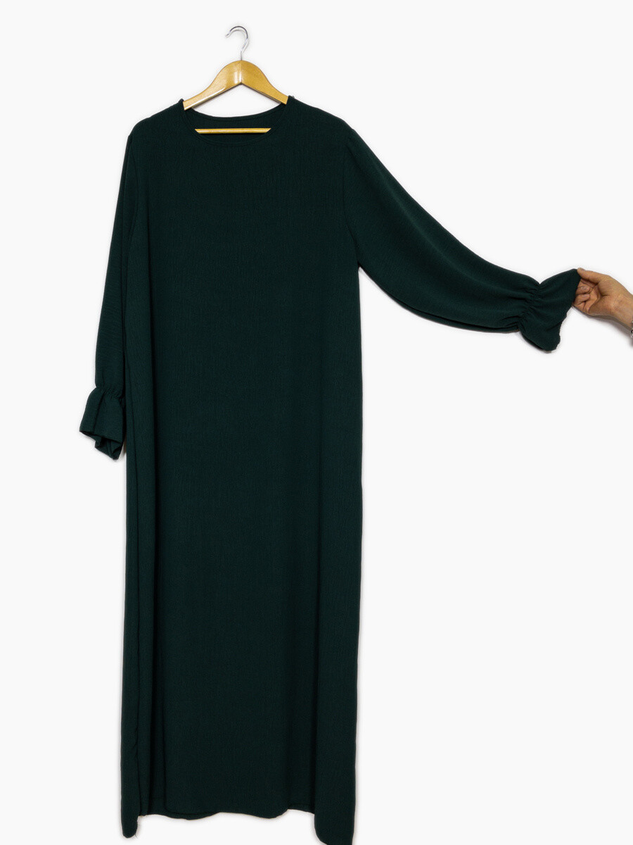 Grossiste IDEAL OUTFIT - Abaya longue en jazz avec manches volants