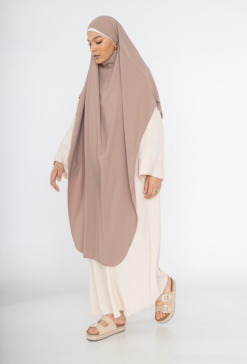 Grossista IDEAL OUTFIT - khimar lungo in seta