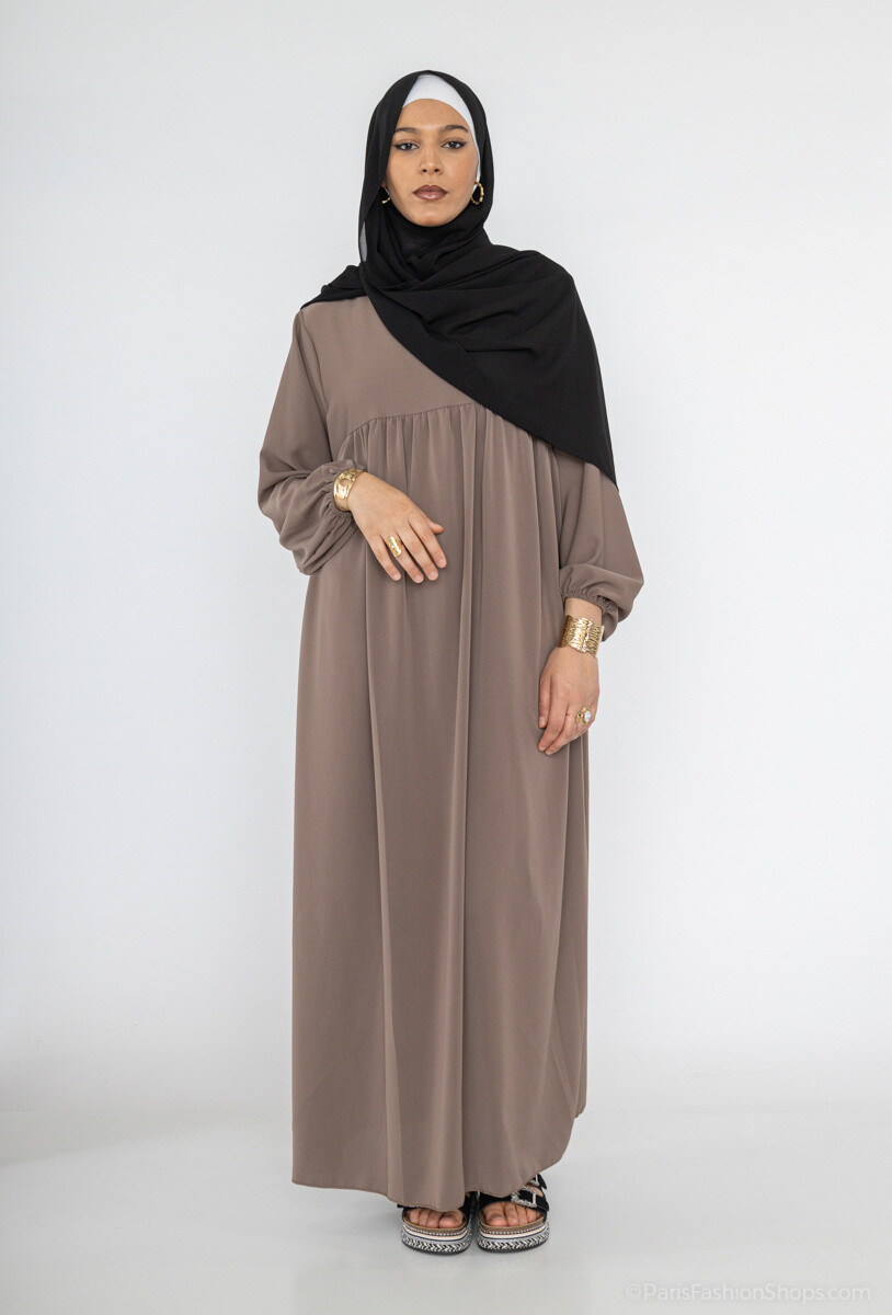 Grossiste IDEAL OUTFIT - Robe abaya longue en soie de Médine