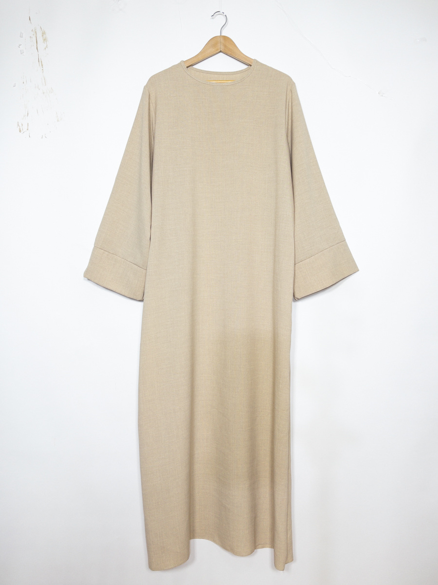 Großhändler IDEAL OUTFIT - Leinen Abaya-Kleid