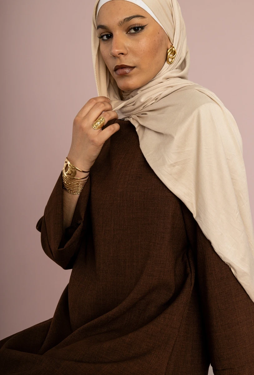 Grossiste IDEAL OUTFIT - Robe abaya lin pour 185cm
