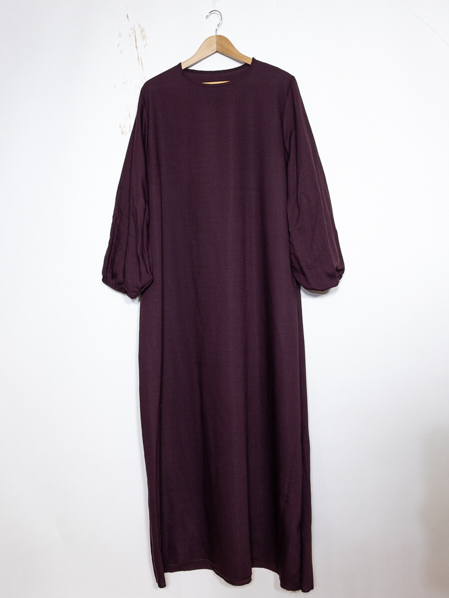 Grossiste IDEAL OUTFIT - Robe abaya manches ballon pour femme