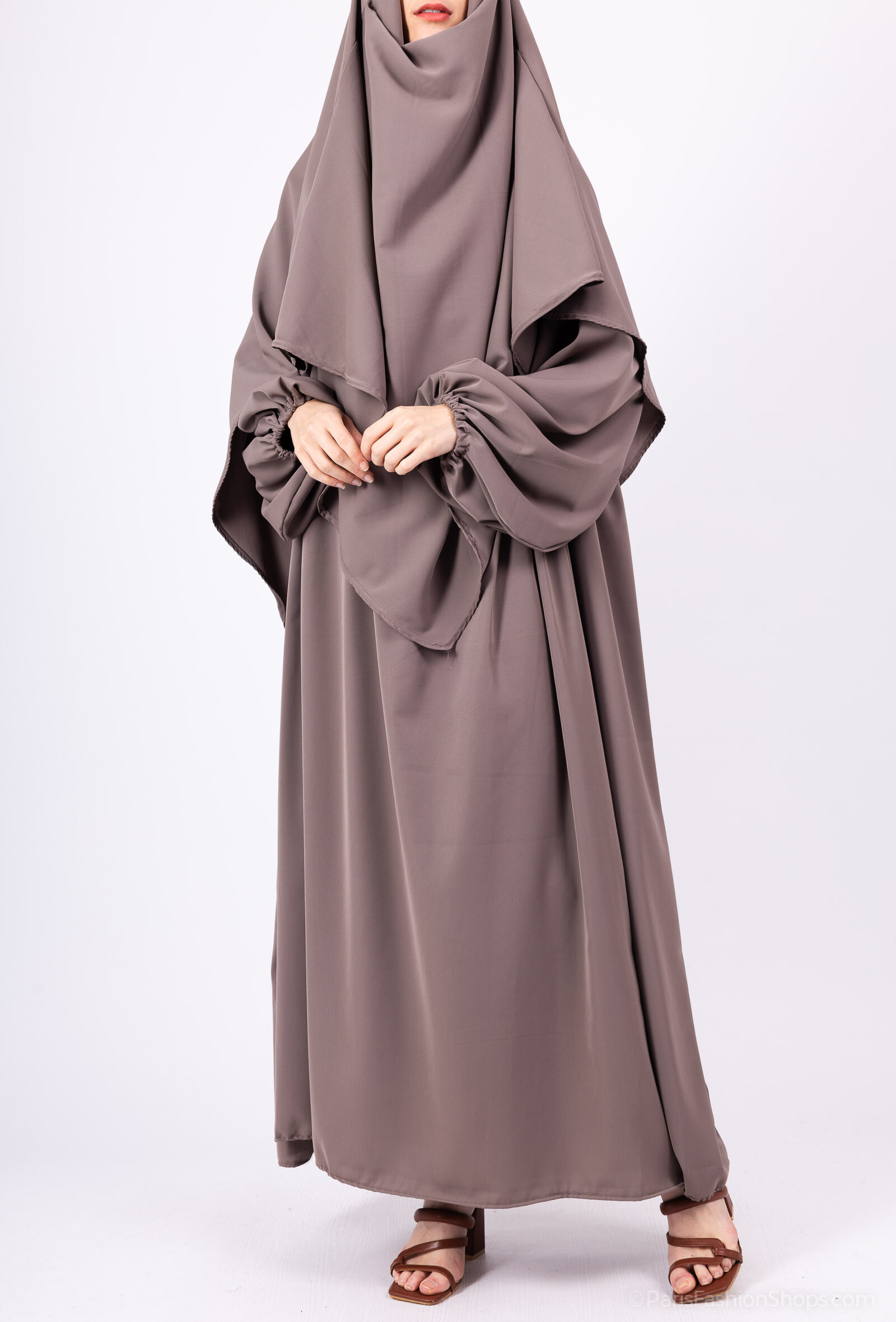Grossista IDEAL OUTFIT - Abito abaya in seta da Medina Ref:Ro2509pk