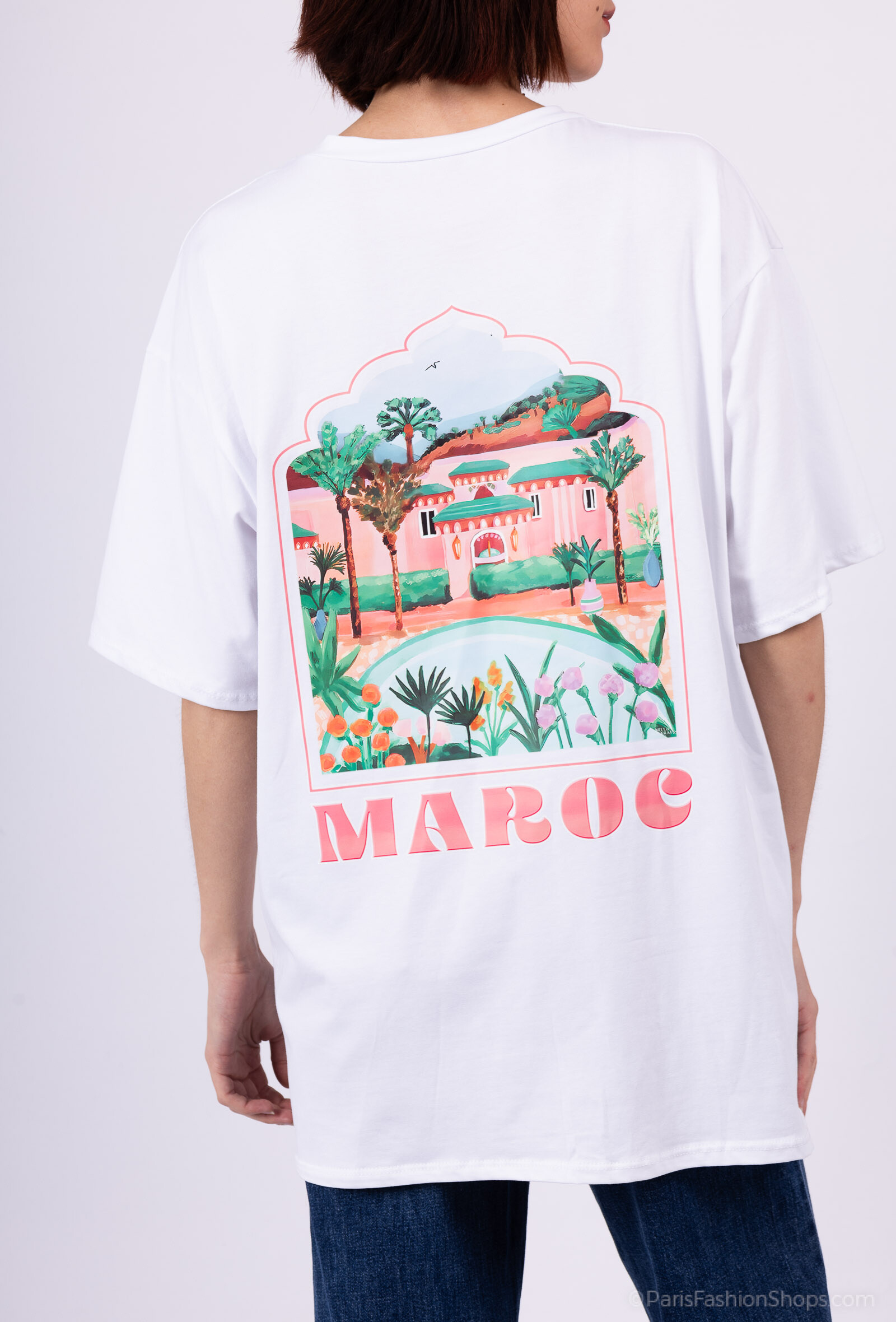 Grossista IDEAL OUTFIT - T-shirt stampato di grandi dimensioni