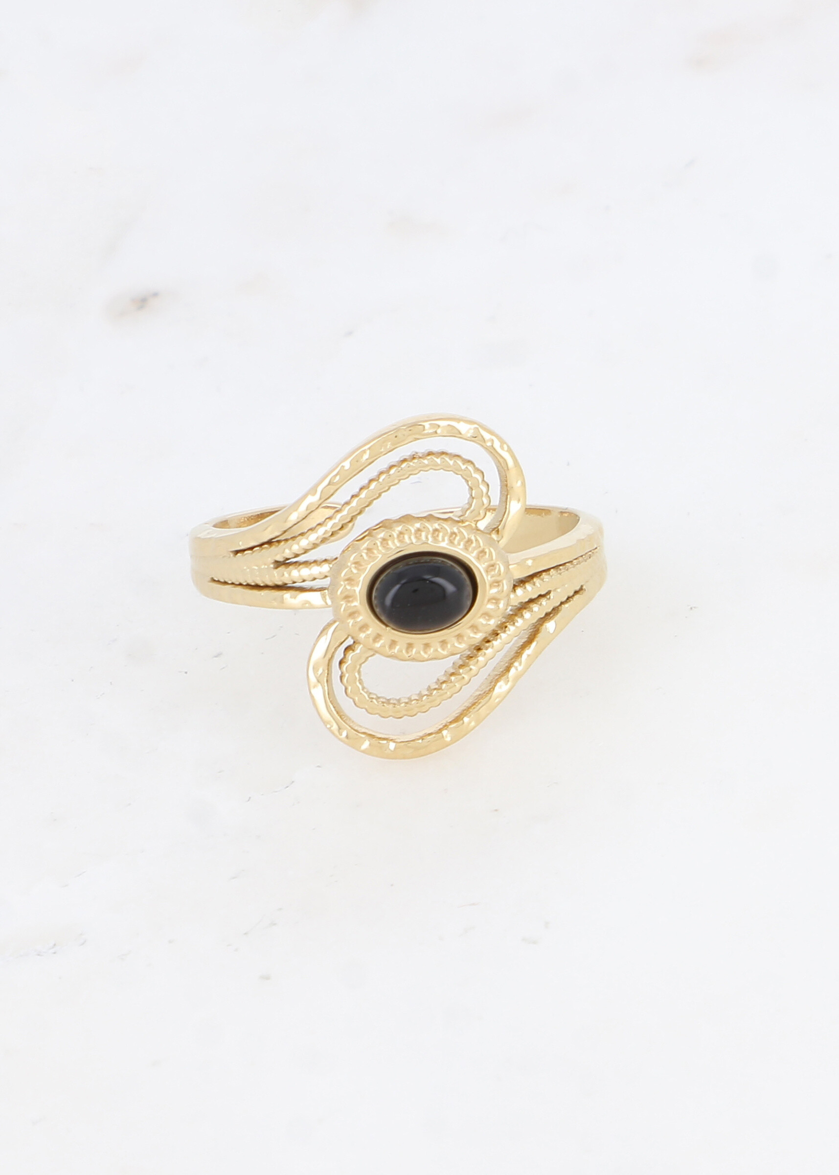 Wholesaler Ikita Paris - Openwork ring with natural stone or mother -of -pearl