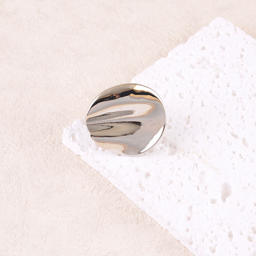 Bague Élastique 3D Ikita Paris - Fleurs En Émail Et Verre - Or Jaune/Blanc - Taille 16 à 20