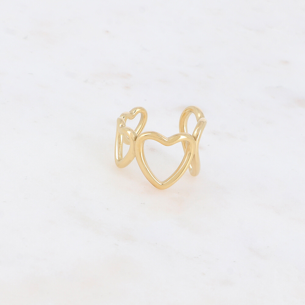 Grossiste Ikita Paris - Bague multi-cœur