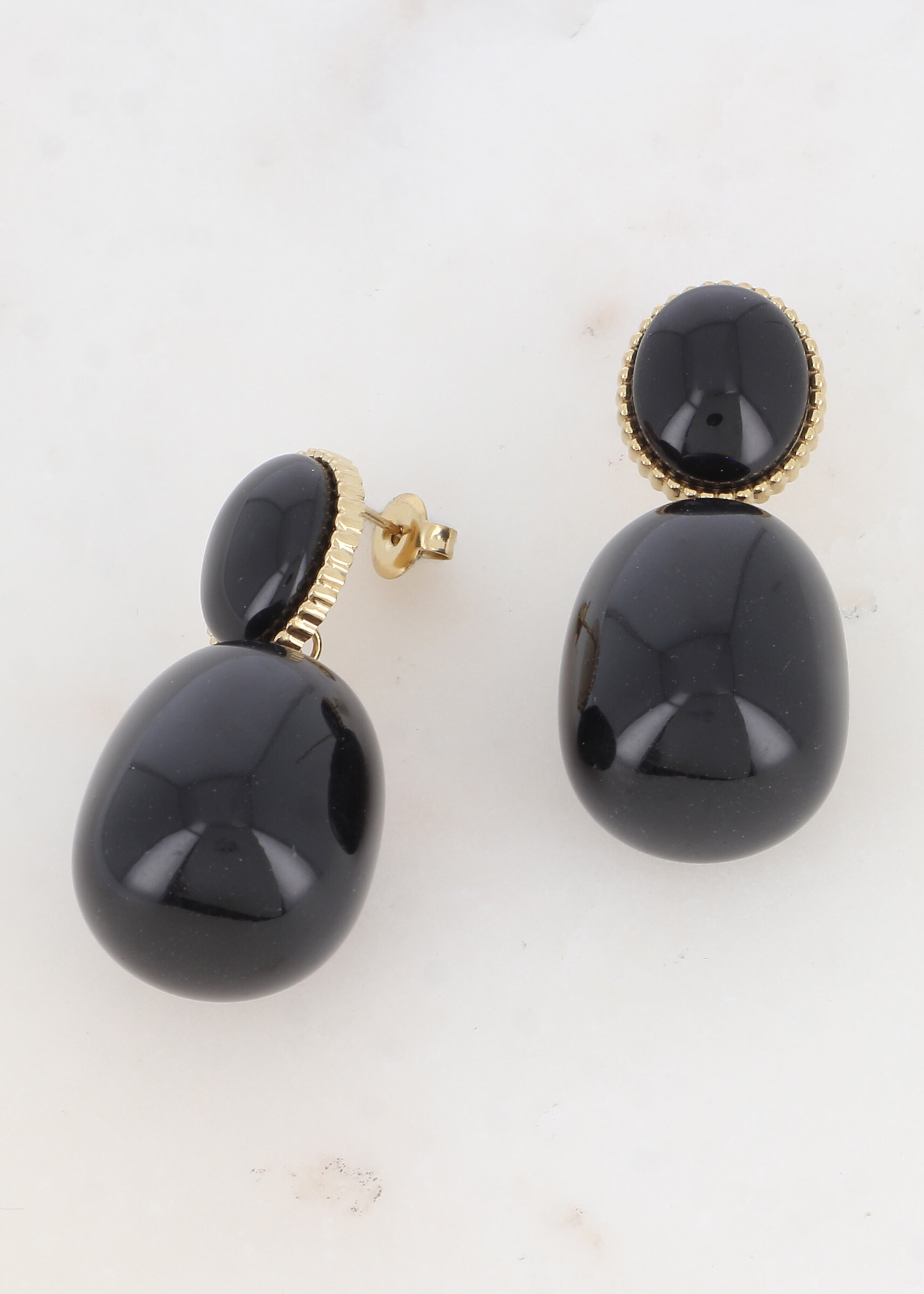 Wholesaler Ikita Paris - B.O. Puce with acetate pearls