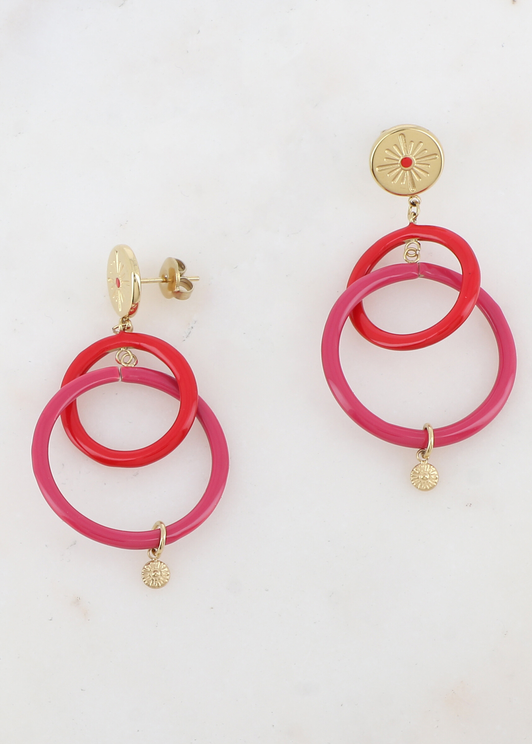 Wholesaler Ikita Paris - B.O to smart with round room, star, enamel, 2 rings and round paddles