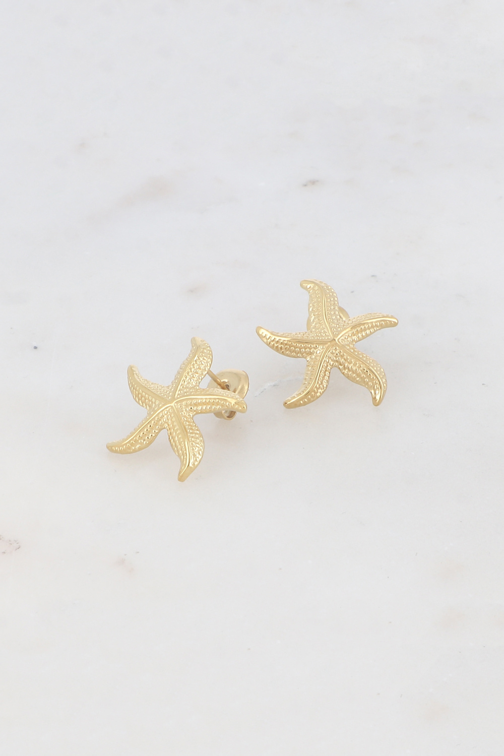 Mayorista Ikita Paris - Pendientes de botón - estrella de mar 19mm