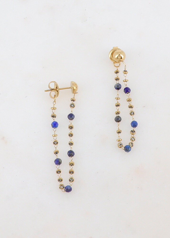 Wholesaler Ikita Paris - B.O to smart with chain, small steel rings and natural stones