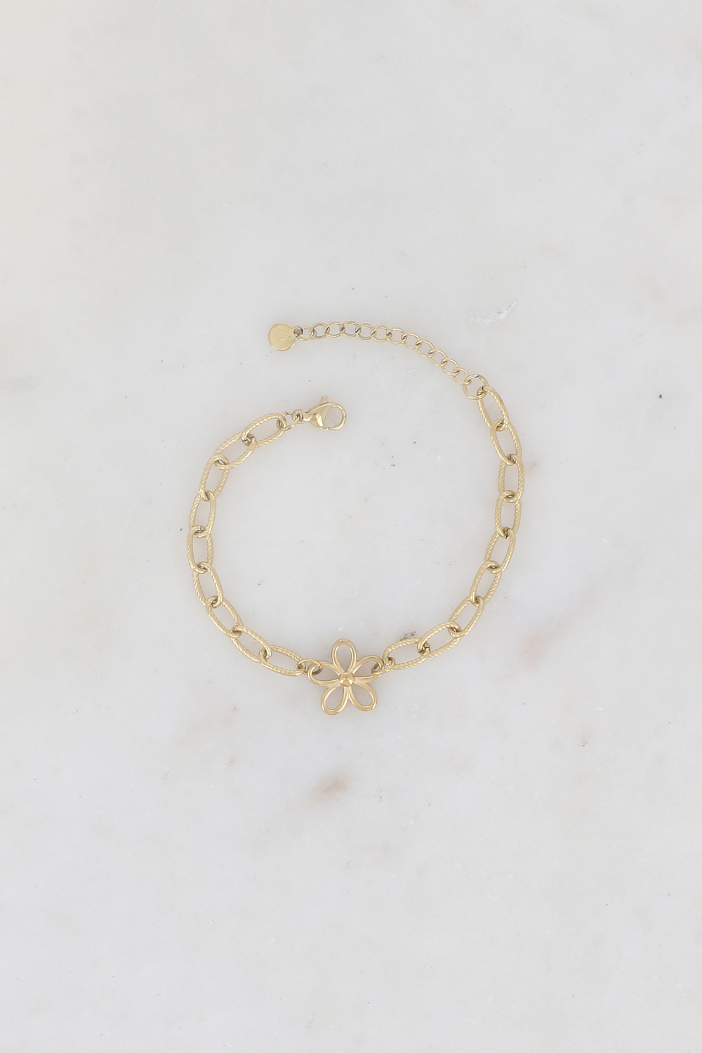 Mayorista Ikita Paris - Pulsera de cadena con flor calada