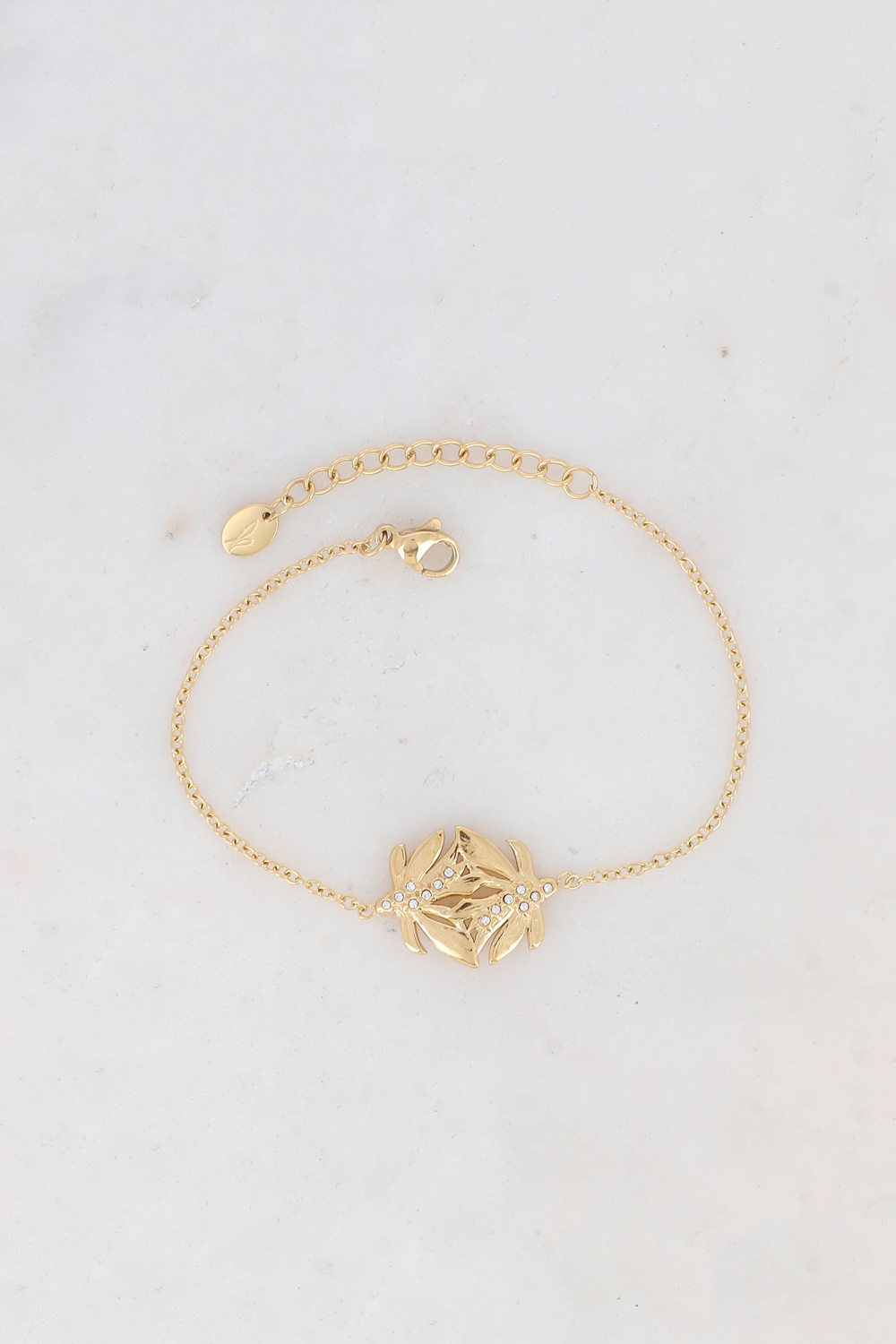 Mayorista Ikita Paris - Pulsera Rawel - hojas y óxido de circonio