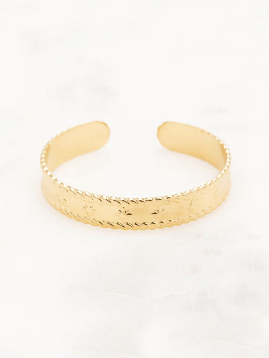 Mayorista Ikita Paris - Brazalete con estrella del Norte grabada