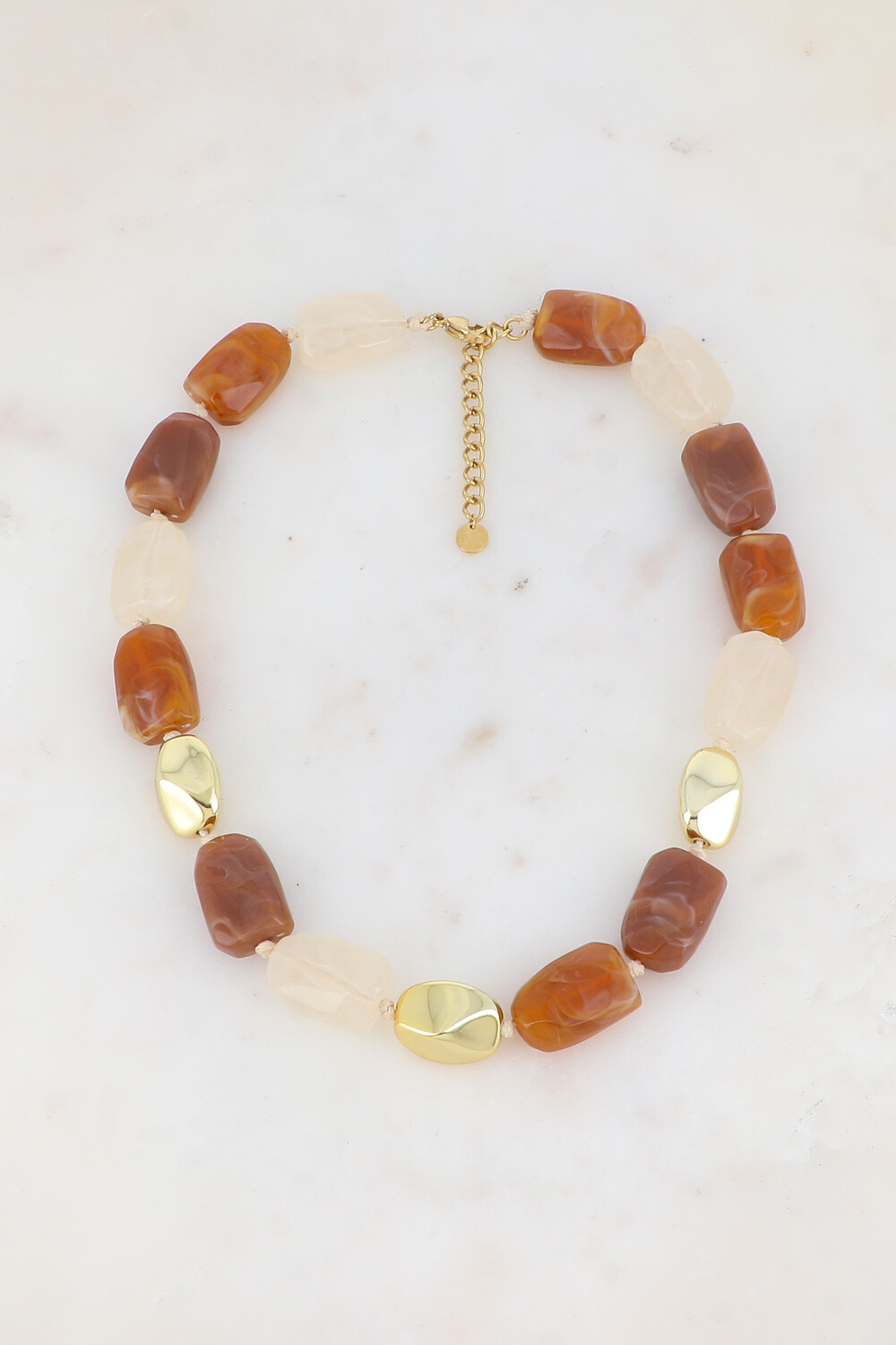 Wholesaler Ikita Paris - Necklace with metal and colorful resin pearls