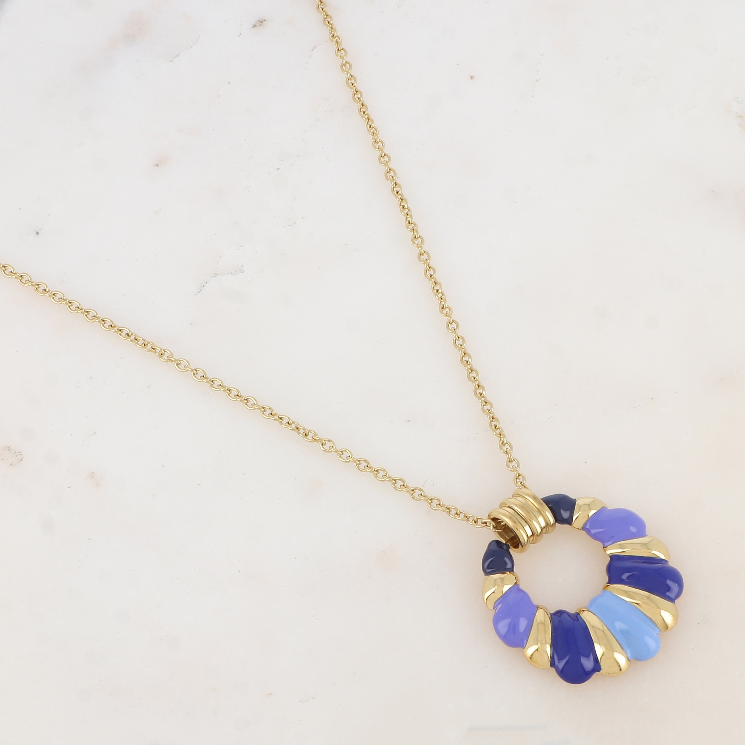 Mayorista Ikita Paris - Collar con colgante esmaltado