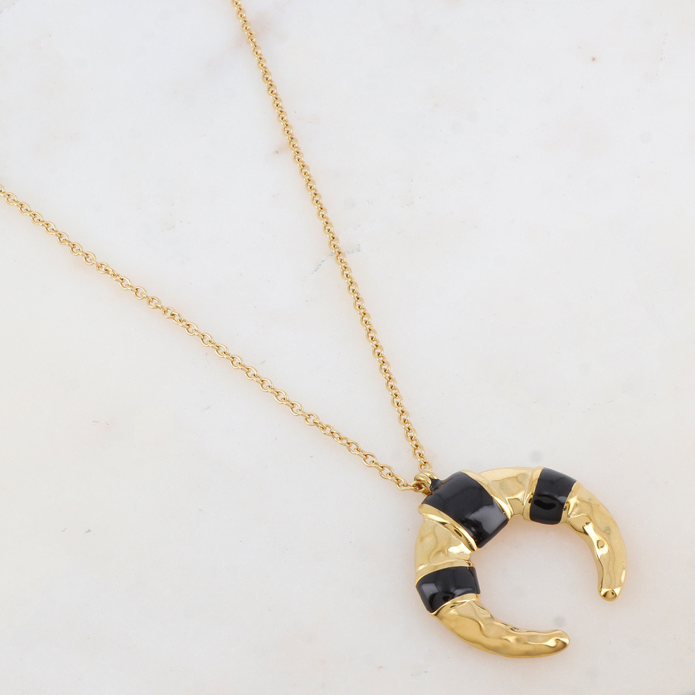 Wholesaler Ikita Paris - Necklace with enameled geometric pendant