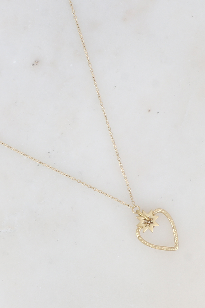 Mayorista Ikita Paris - Collar con corazón calado