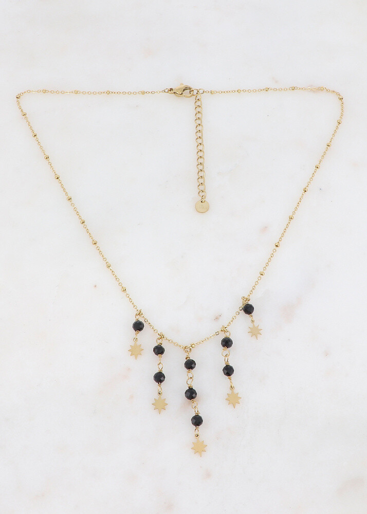 Grossista Ikita Paris - Collana con pietre e stelle naturali