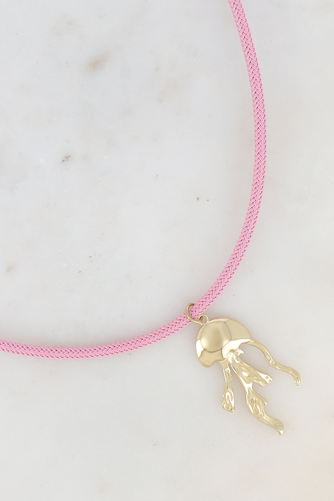 Mayorista Ikita Paris - Collar en cordón trenzado con medusa