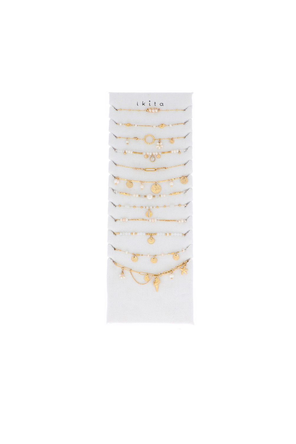 Wholesaler Ikita Paris - Set of 12 bracelets. Display stand included. Average price: €4.60 excluding VAT