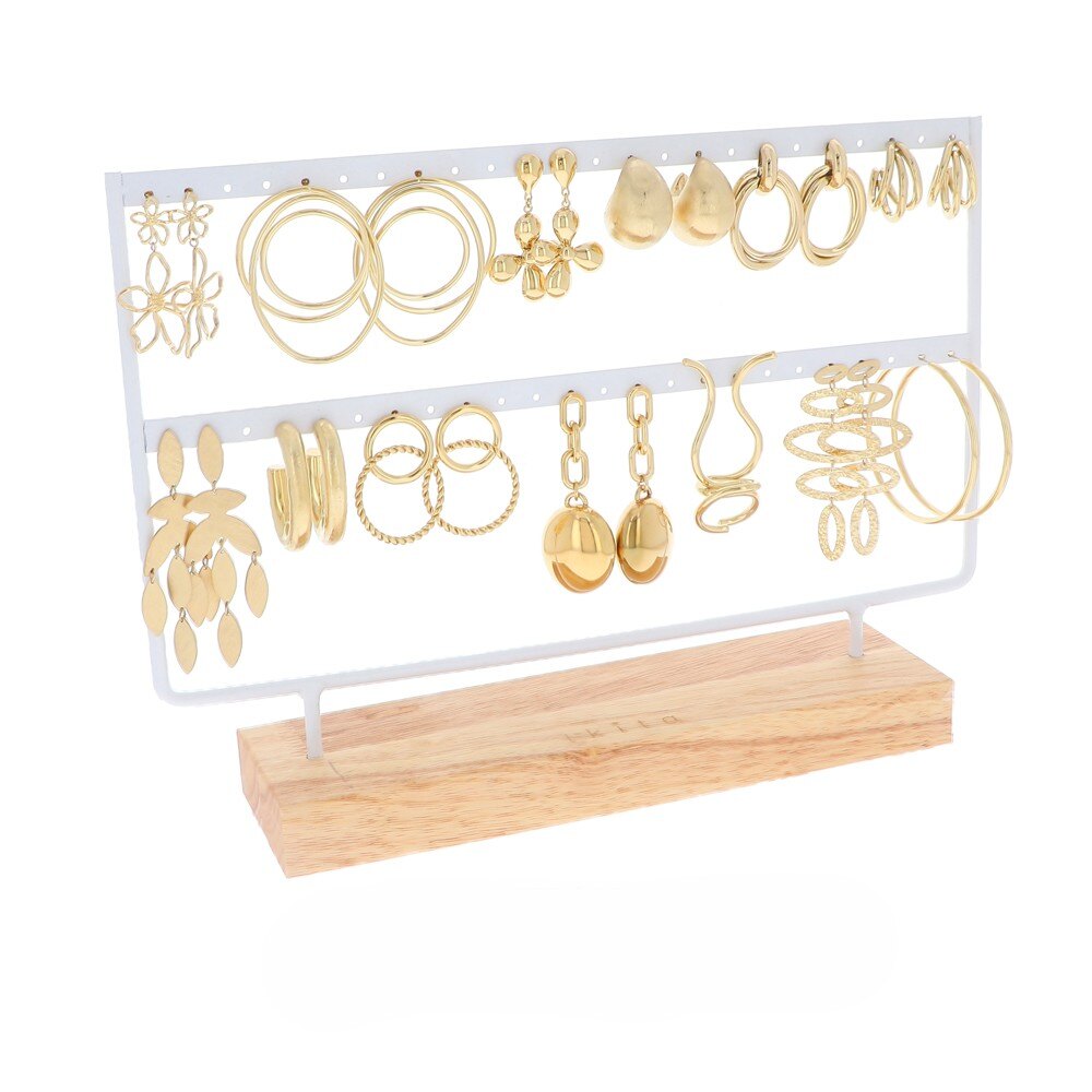Großhändler Ikita Paris - Set mit 26 Paar Ohrringen auf einem 2-stufigen Display. Durchschnittspreis: 6 € zzgl. MwSt.