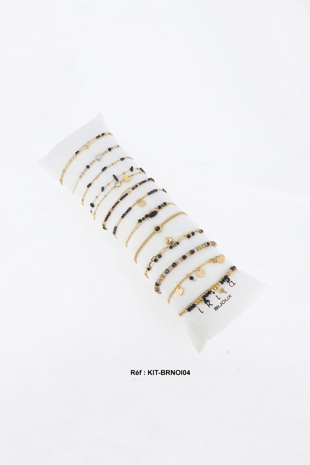 Großhändler Ikita Paris - Set mit 12 Armbändern. Kissen gratis. Durchschnittspreis: 5,00 € zzgl. MwSt.
