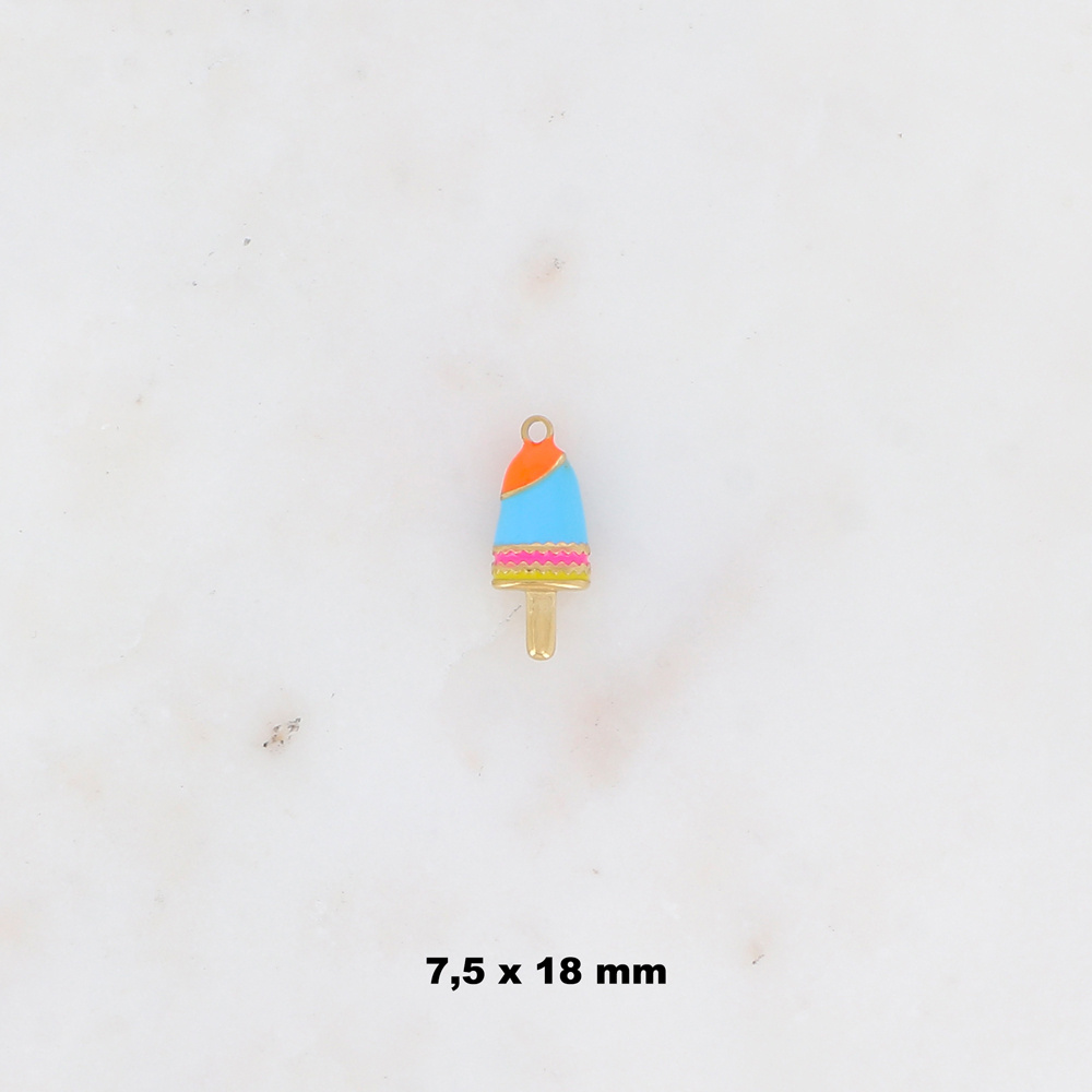 Mayorista Ikita Paris - LOTE DE 3 Colgantes con forma de polo esmaltado