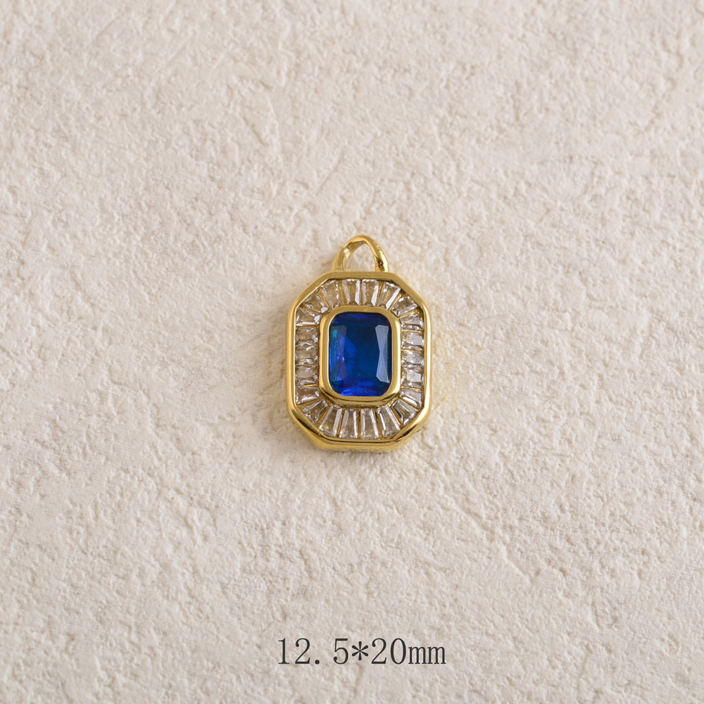 Wholesaler Ikita Paris - Set of 3 rectangular pendants adorned with cubic zirconia