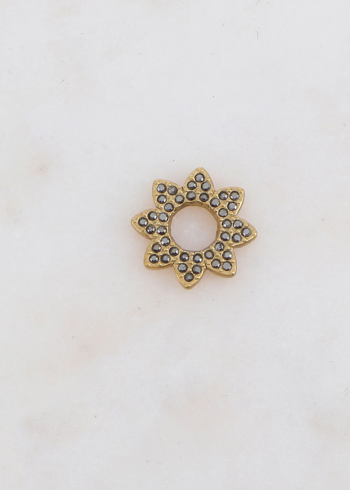 Mayorista Ikita Paris - Conjunto de 6 perlas en forma de flor, diamantes de imitación