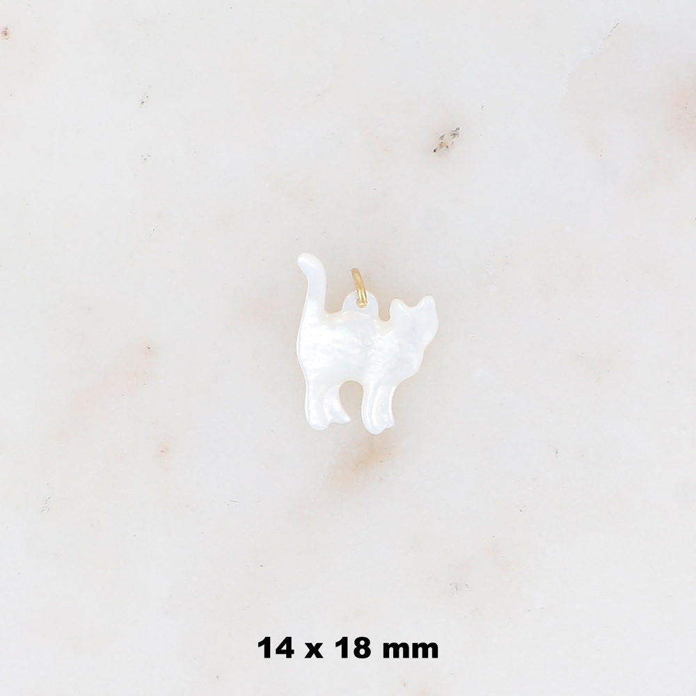 Wholesaler Ikita Paris - Set of 3 cat-shaped mother-of-pearl pendants