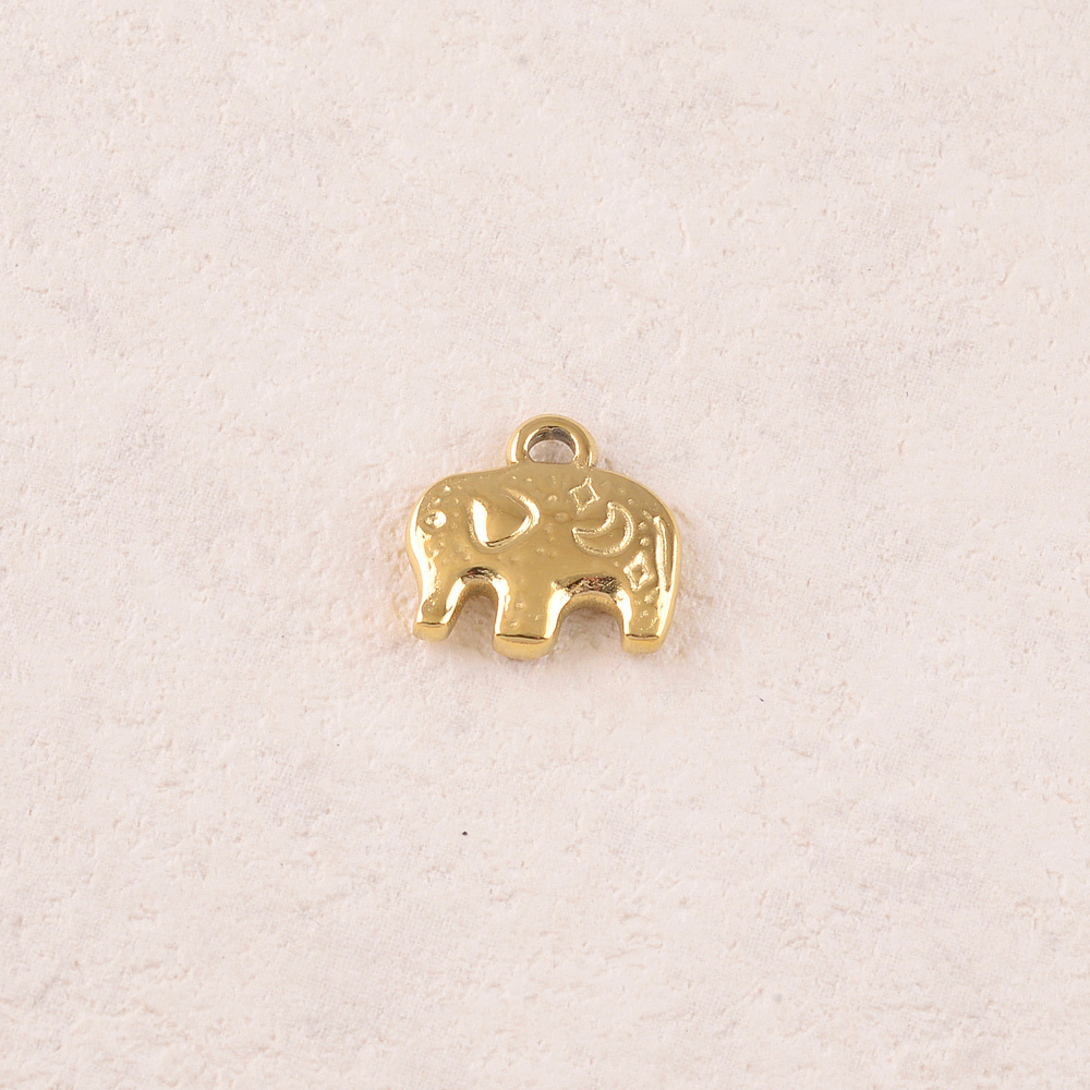 Wholesaler Ikita Paris - SET OF 3 Elephant-shaped textured pendants