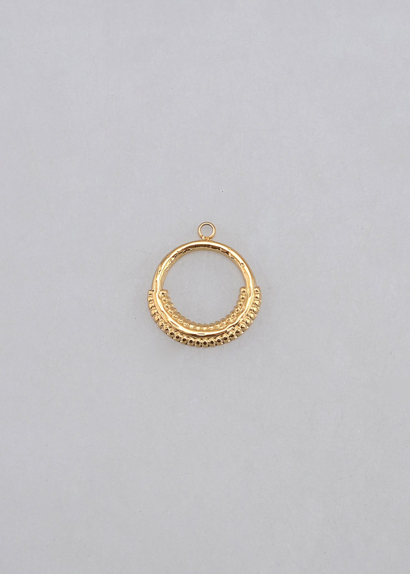 Mayorista Ikita Paris - Conjunto de 10 colgantes de anillos texturizados