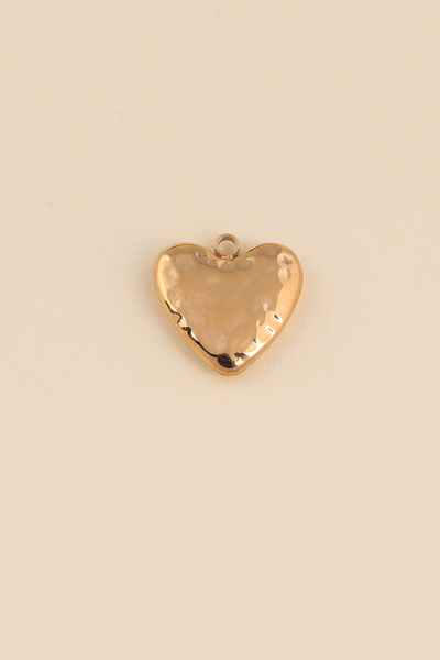 Grossiste Ikita Paris - LOT DE 3 Pendentifs forme cœur texturé Grossiste Ikita Paris - LOT DE 3 Pendentifs forme cœur texturé
