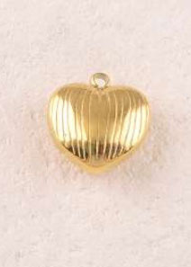 Wholesaler Ikita Paris - Lot of 3 pendants form textured heart (size s)