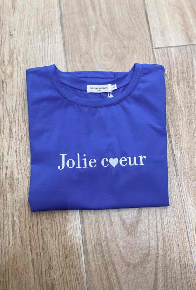 Wholesaler Ikoone&Bianka - T-shirt with embroidery "amour is french"