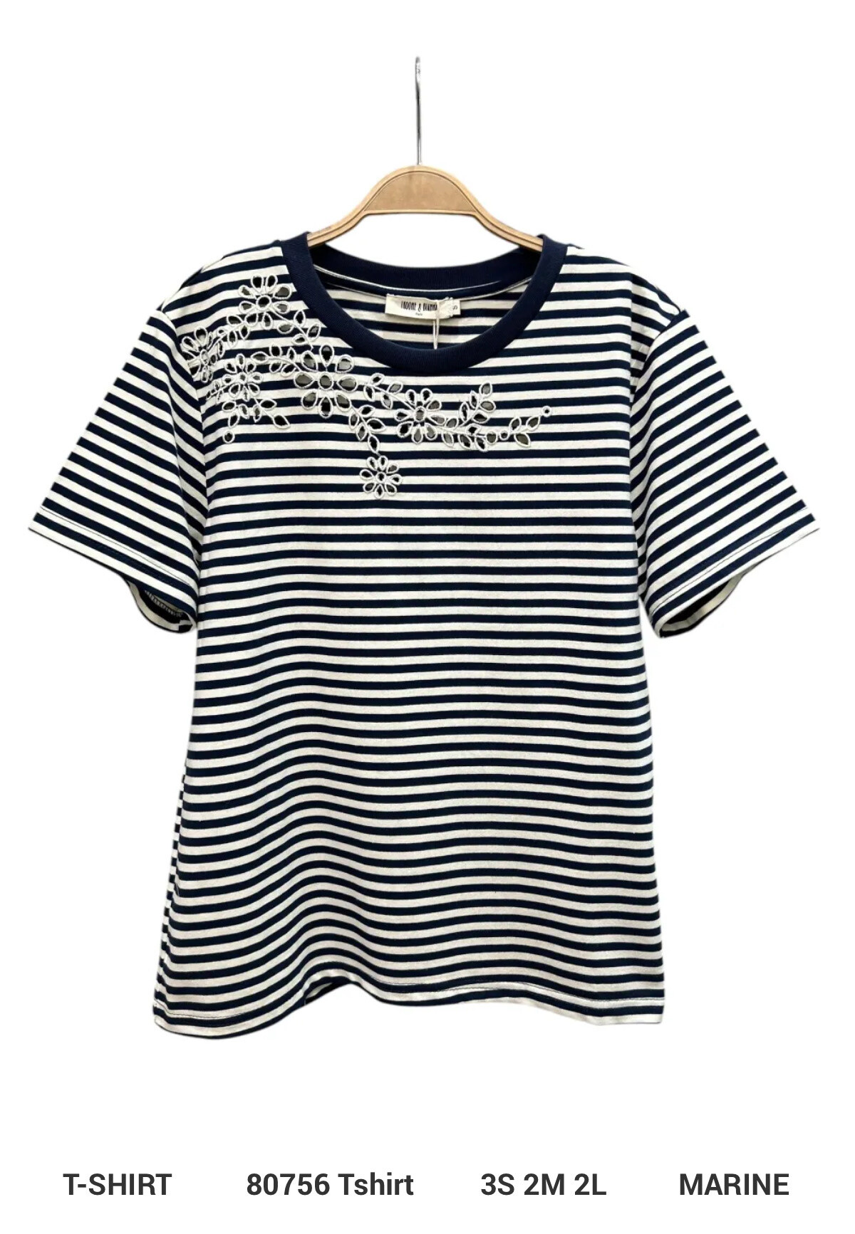 Wholesaler Ikoone&Bianka - Snap tshirt embroidery
