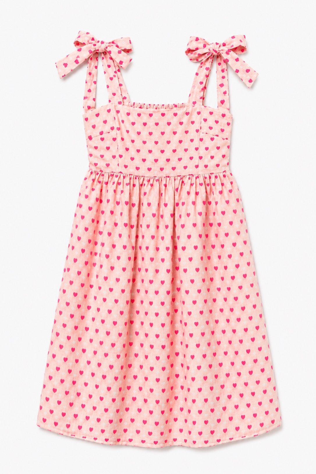 Wholesaler In April 1986 Outlet - Pink midi dress with heart print.