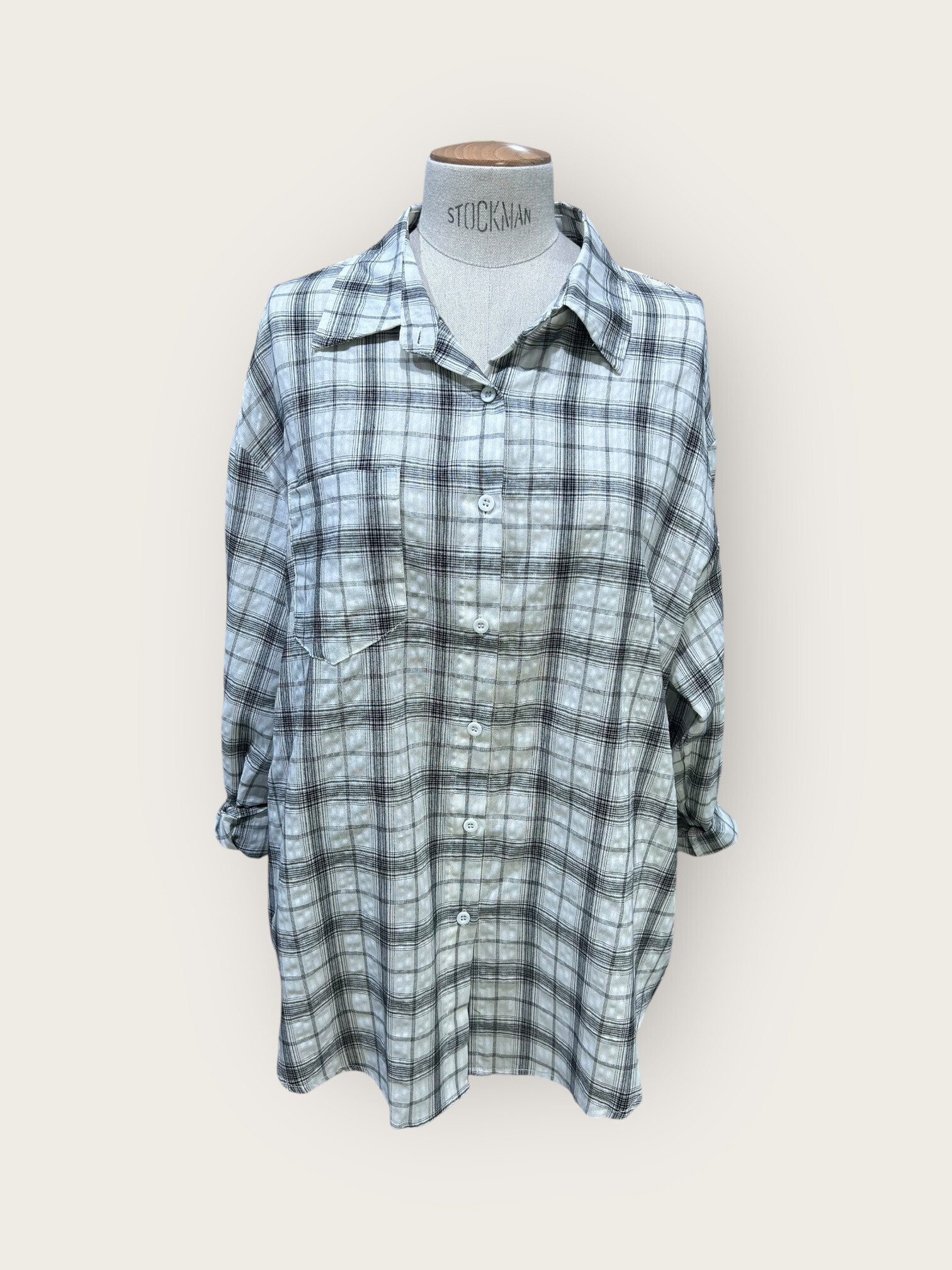 Grossiste In April 1986 - Chemise oversize à carreaux style décontracté