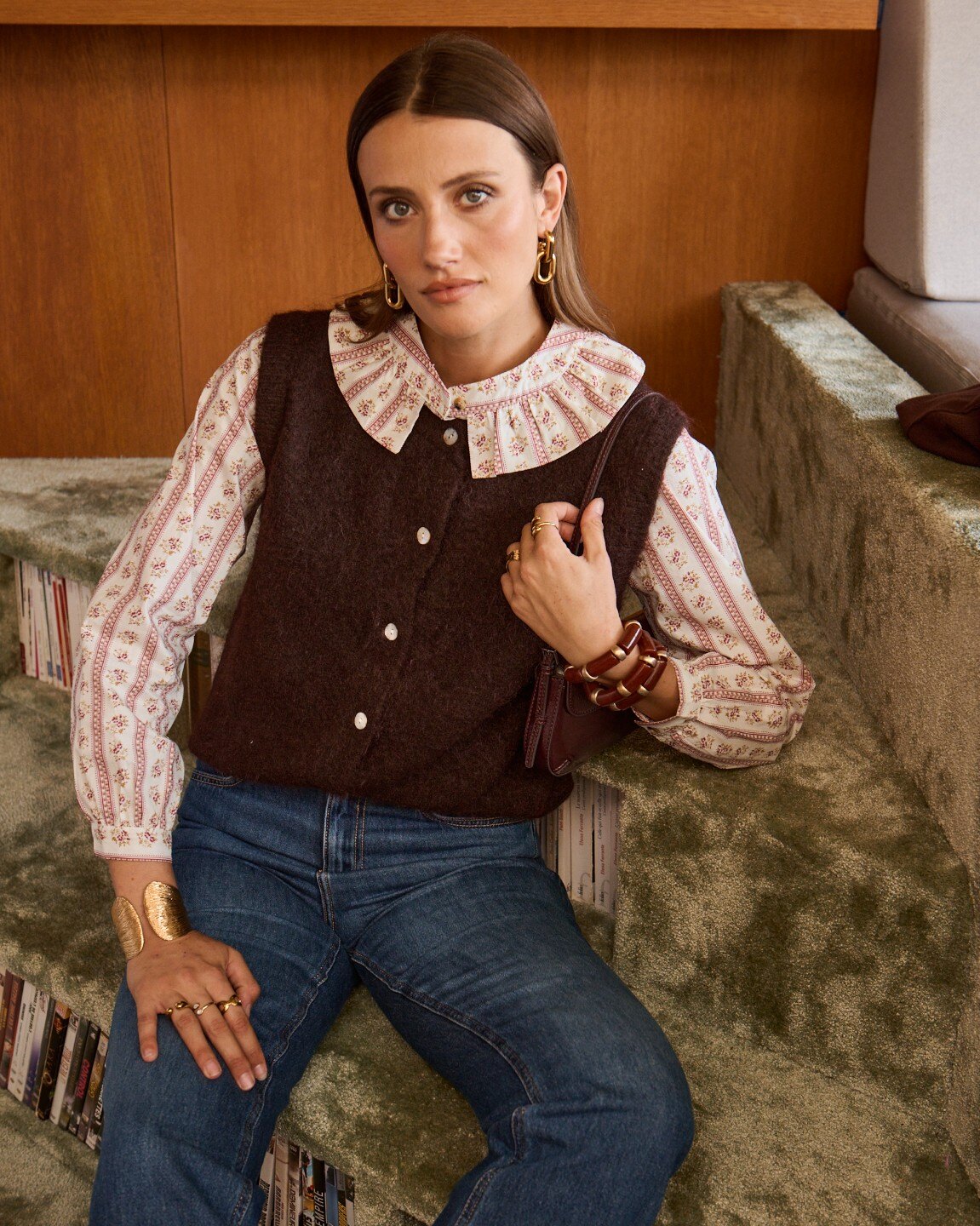 Grossiste In April 1986 - Gilet sans manches en maille douce.