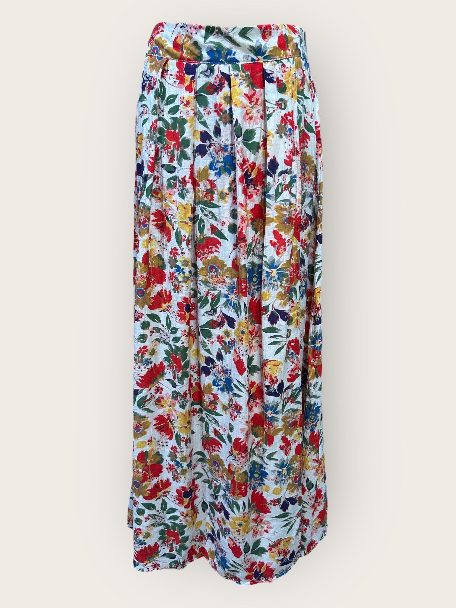 Wholesaler In April 1986 - Bright floral long skirt.