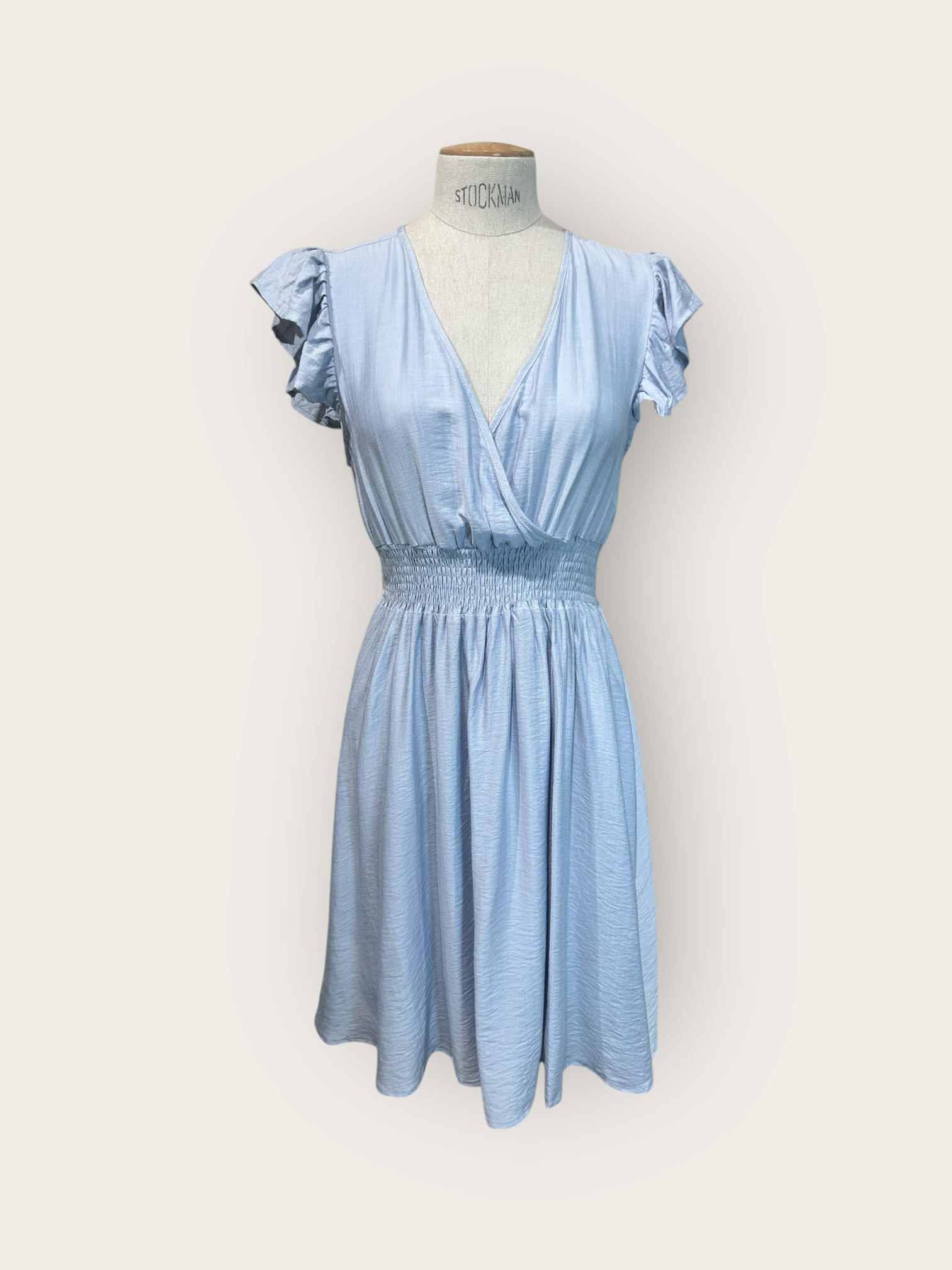 Mayorista In April 1986 - Vestido de manga enrollado fluido y cintura con cañón