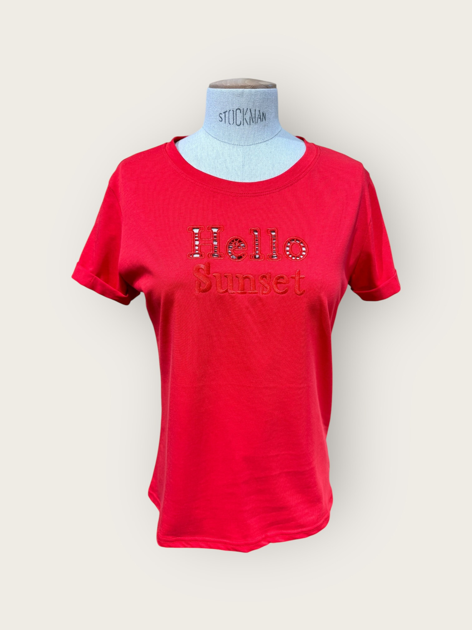 Mayorista In April 1986 - Camiseta bordada "Hola Sunset" Espíritu suave y brillante
