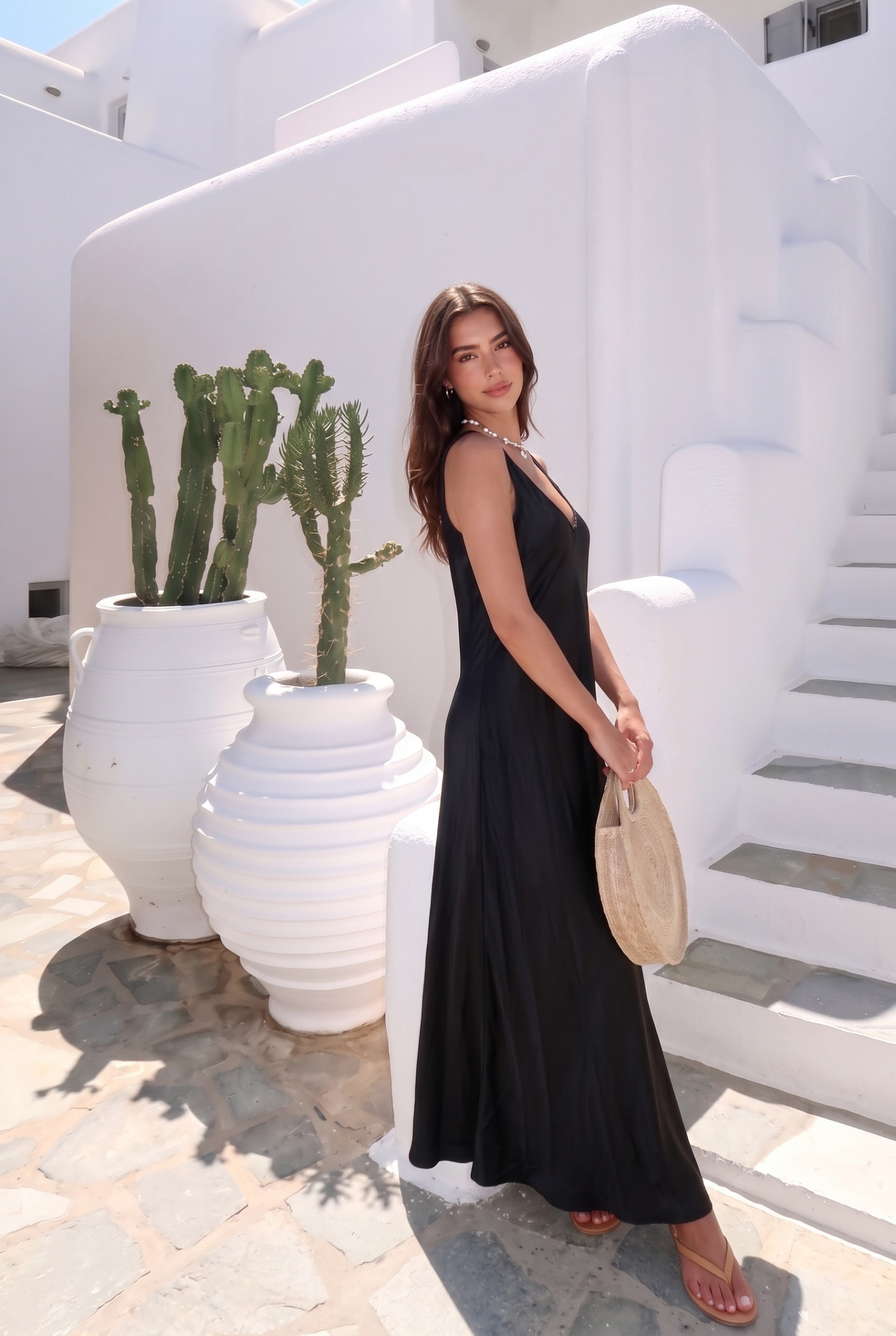 Grossiste INCERTAINES - Robe Longue En Viscose et Soie
