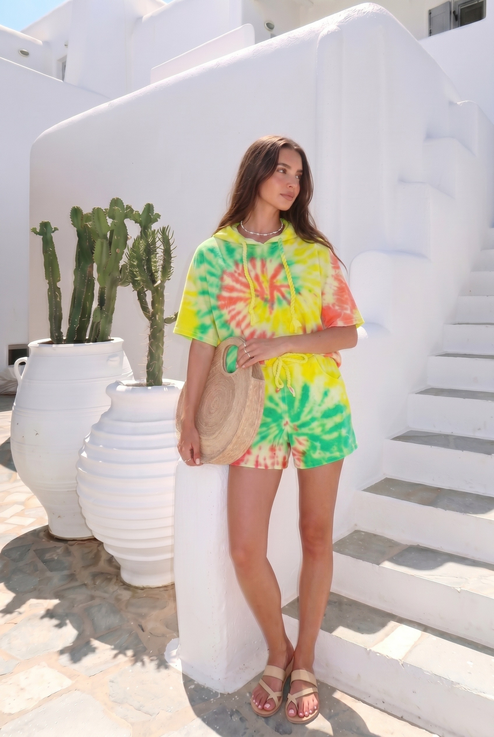 Grossiste INCERTAINES - Short Tie Dye Porté Avec Le Haut27837 Vendu Séparément