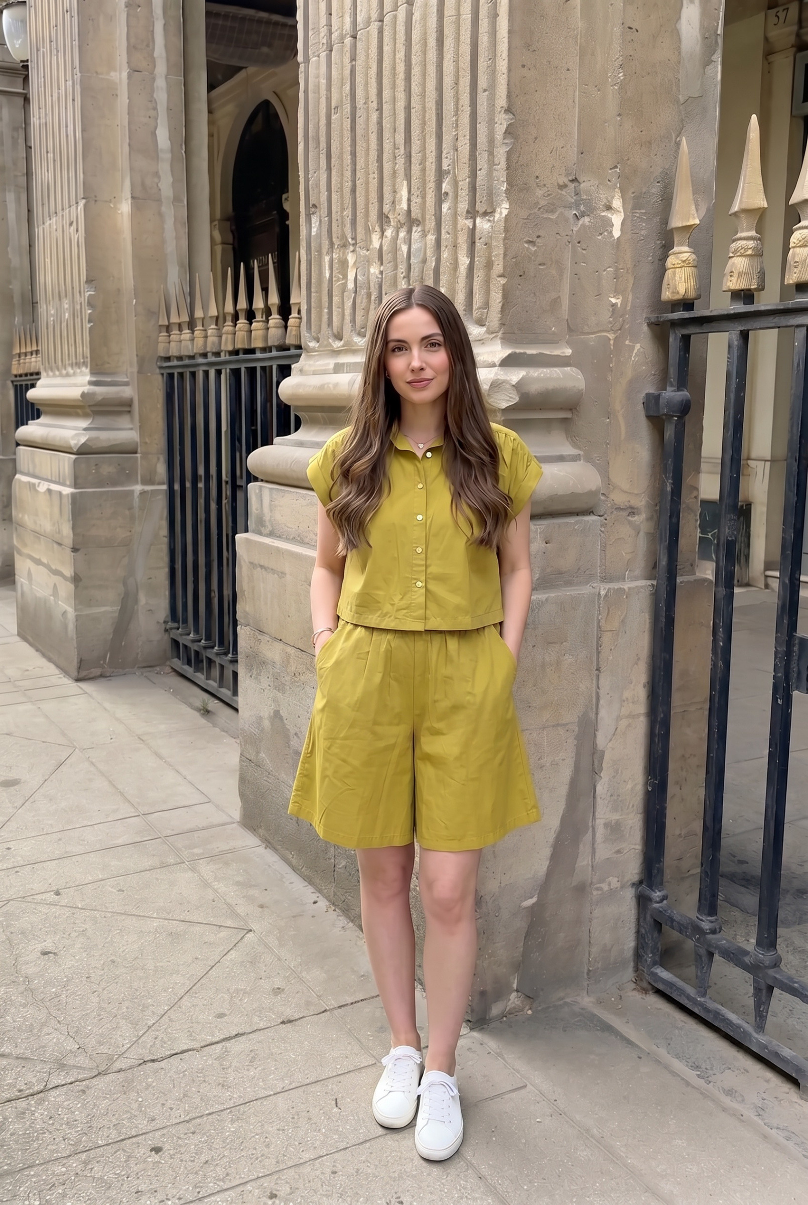 Grossiste INCERTAINES - Short Popeline Oversize Porté Avec Le Haut Vendu Séparément