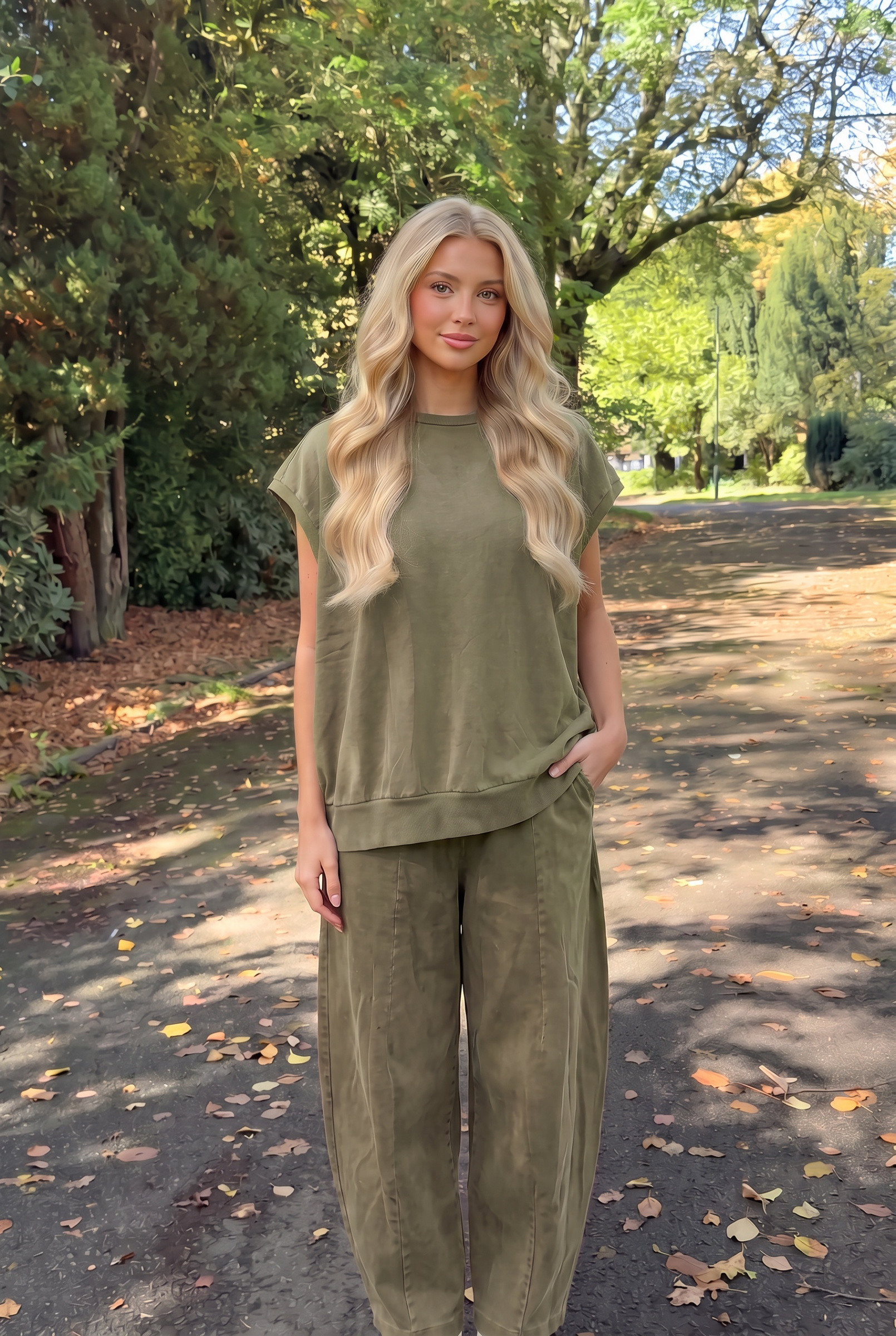 Grossiste INCERTAINES - Haut Coton Oversize Sans Manches Porté Avec Le Pantalon3209 Vendu Séparément